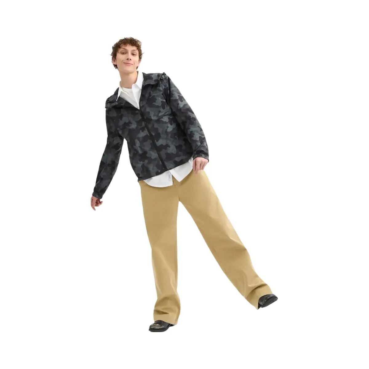 Coach Camo Signature Windbreaker Black Camo - HypeFly India View 2