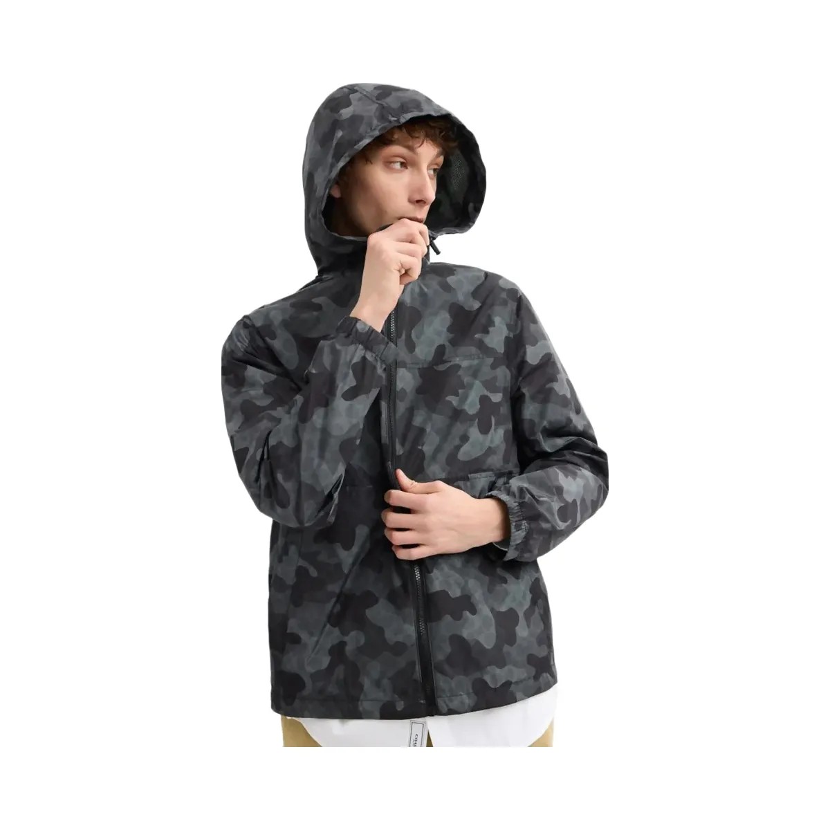 Coach Camo Signature Windbreaker Black Camo - HypeFly India View 4