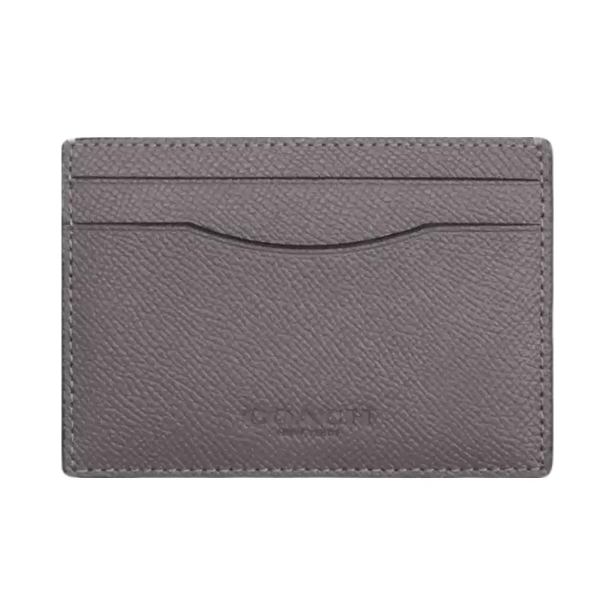 Coach Card Case With Money Clip in Silver Graphite - HypeFly India View 1