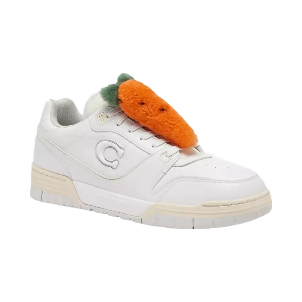 Coach Carroty Shoe Charm In Shearling in Carrot - HypeFly India View 3