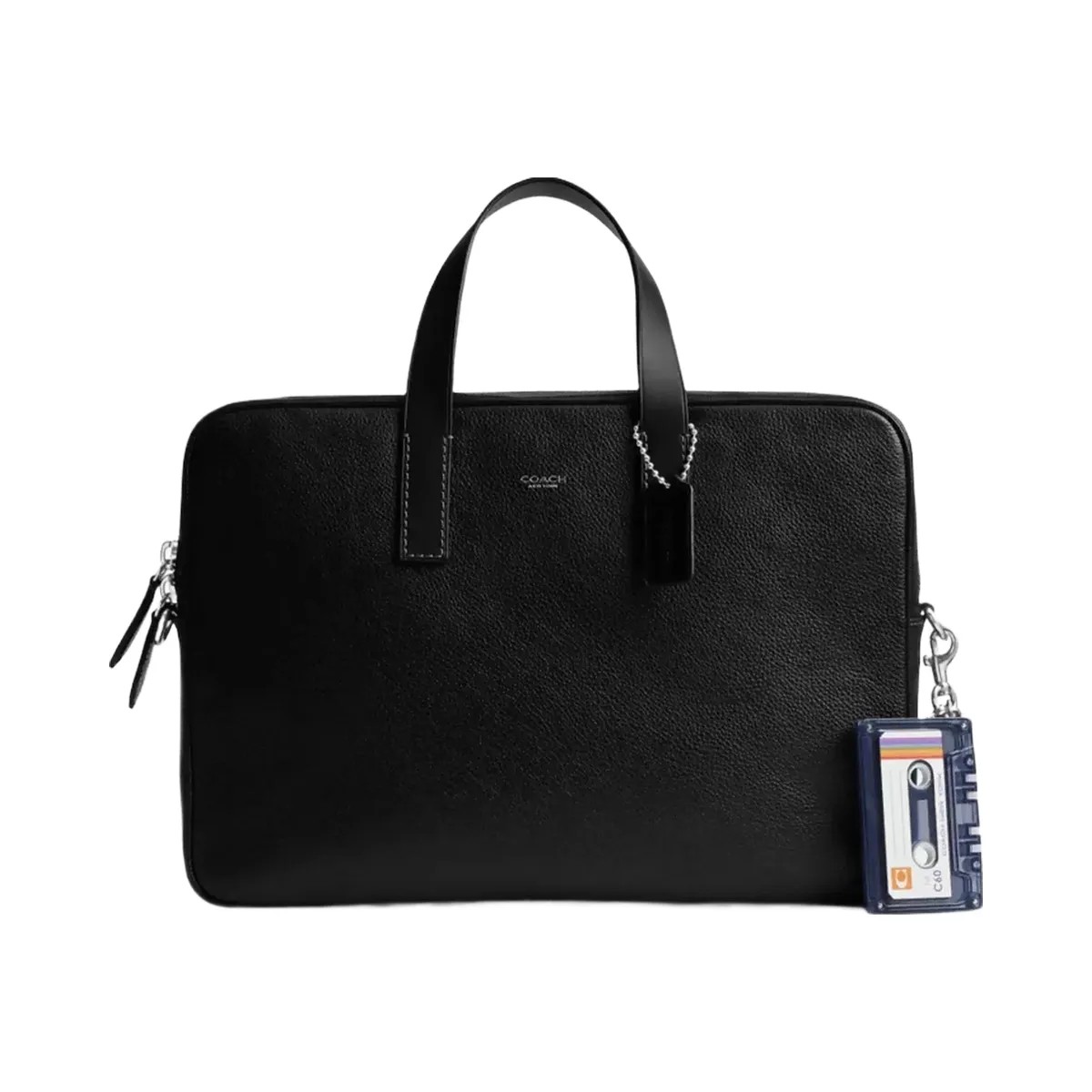 Coach Cassette Bag Charm in Black - HypeFly India View 2
