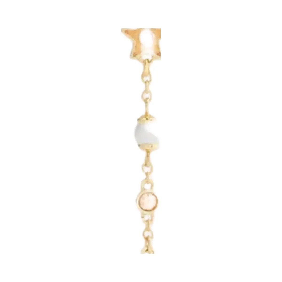 Coach Celestial Stars And Hearts Linear Earrings in Gold Multi - HypeFly India View 2