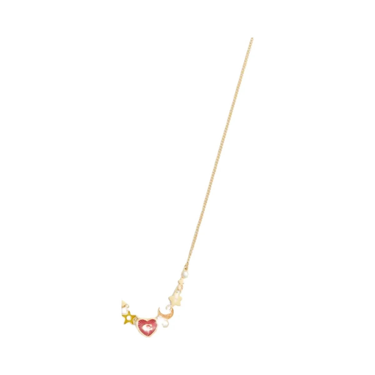 Coach Celestial Stars And Hearts Necklace in Gold Multi - HypeFly India View 1