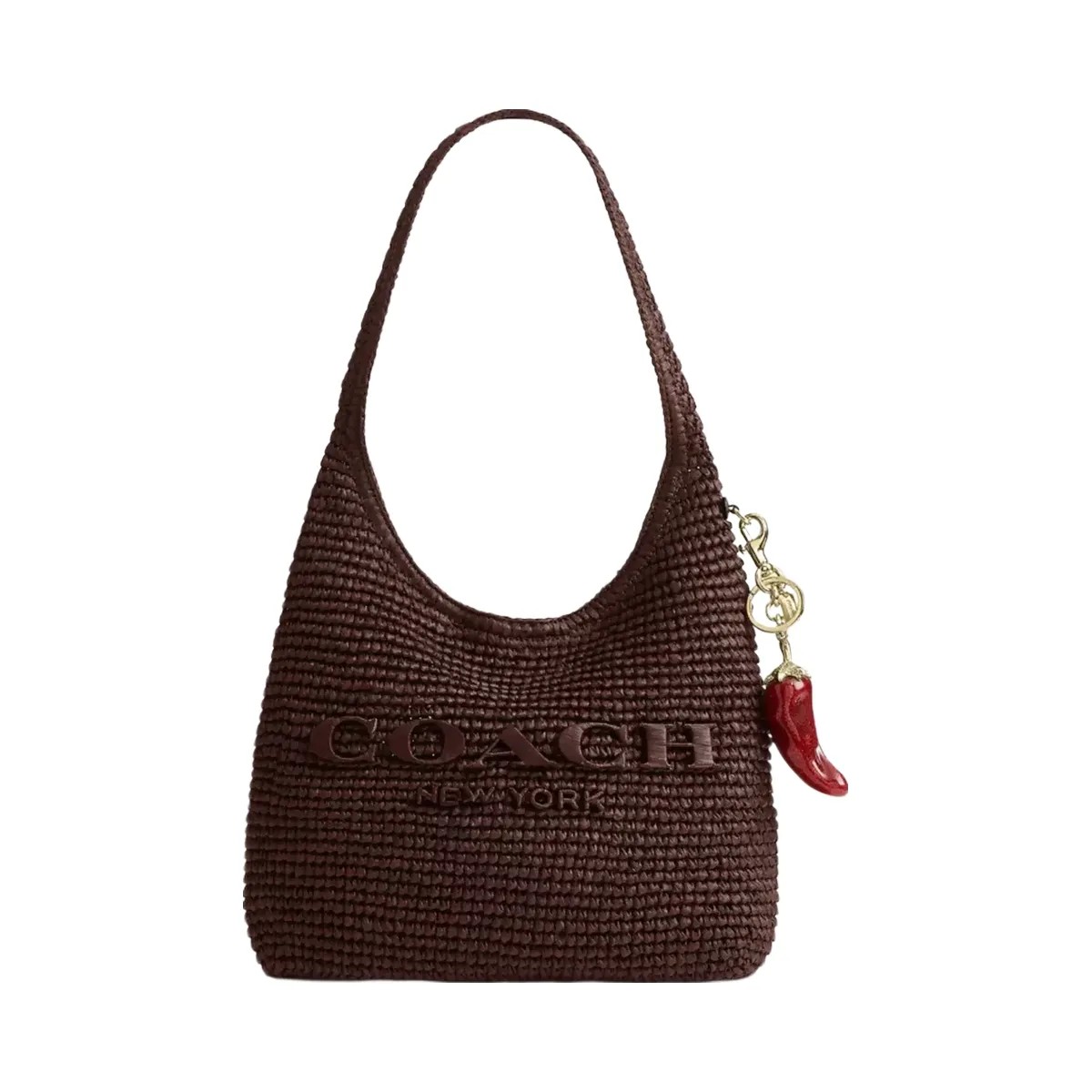 Coach Chili Pepper Bag Charm in Brass Red - HypeFly India View 2