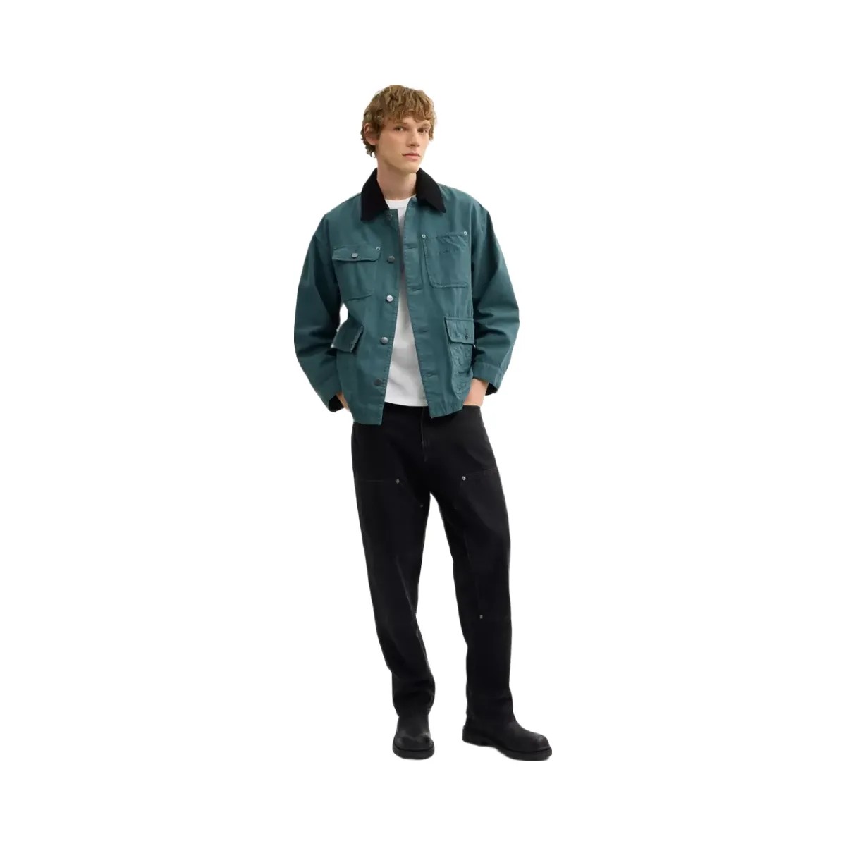 Coach Chore Coat in Washed Teal - HypeFly India View 2