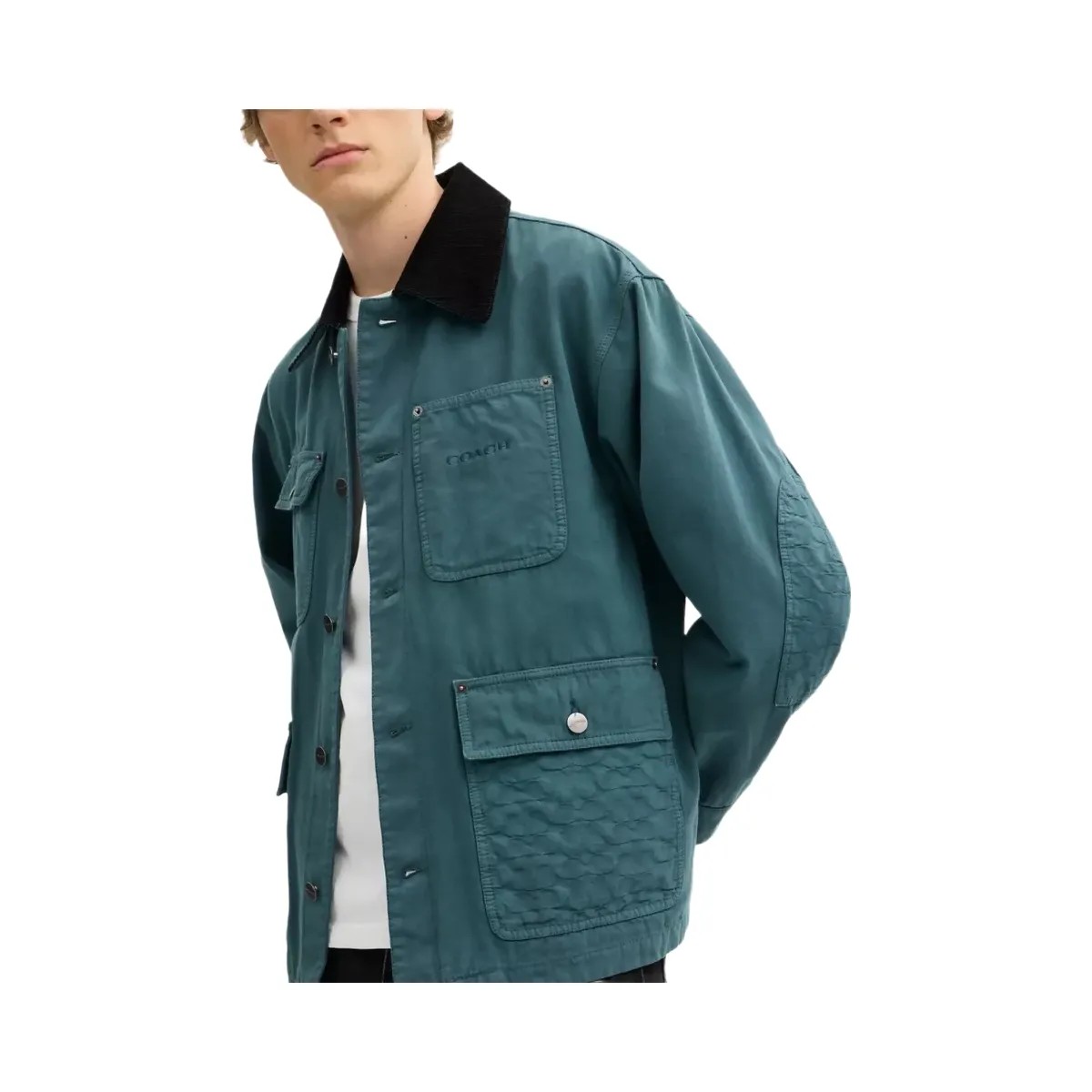 Coach Chore Coat in Washed Teal - HypeFly India View 4