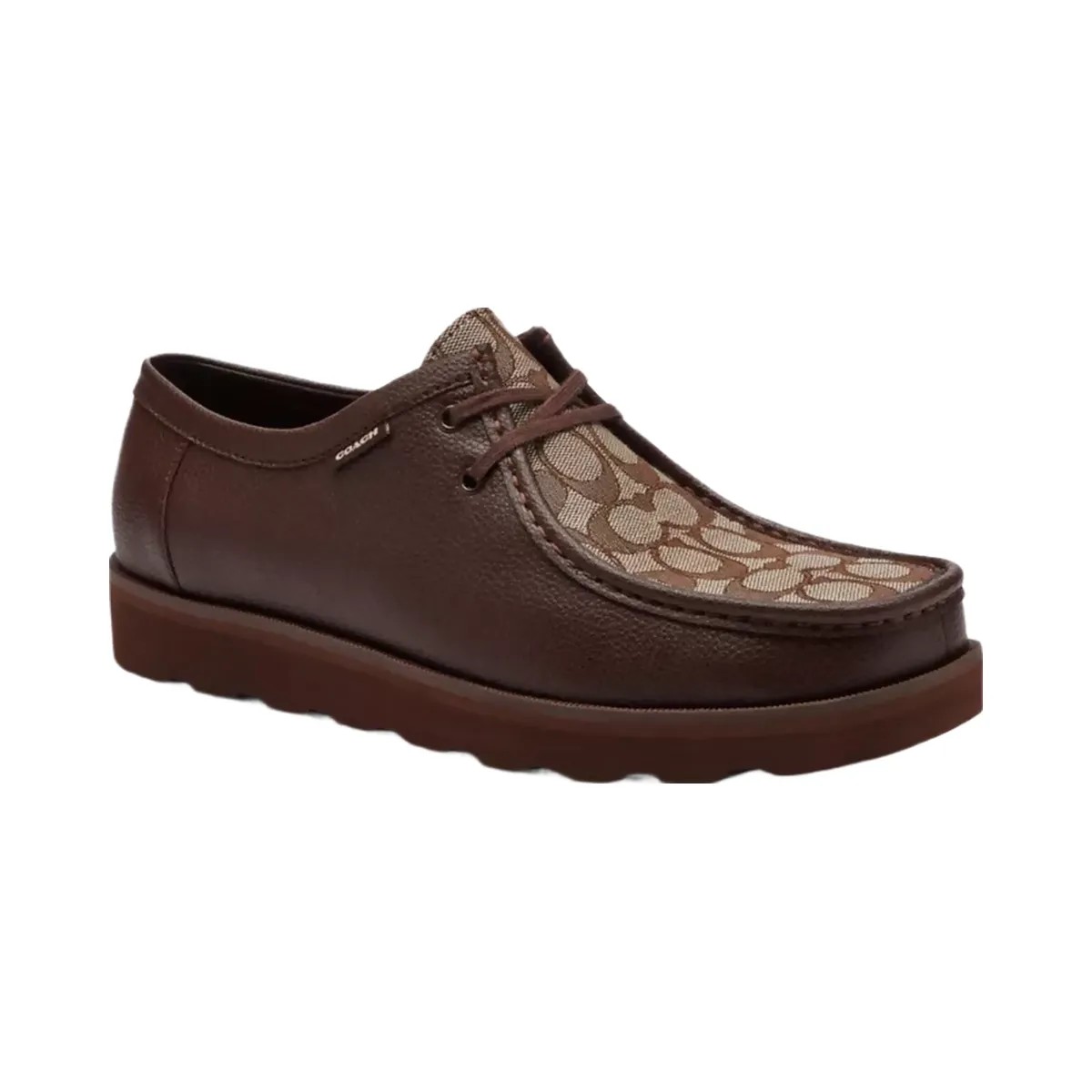 Coach Chukka Shoe With Signature Canvas in Oak Maple - HypeFly India View 1