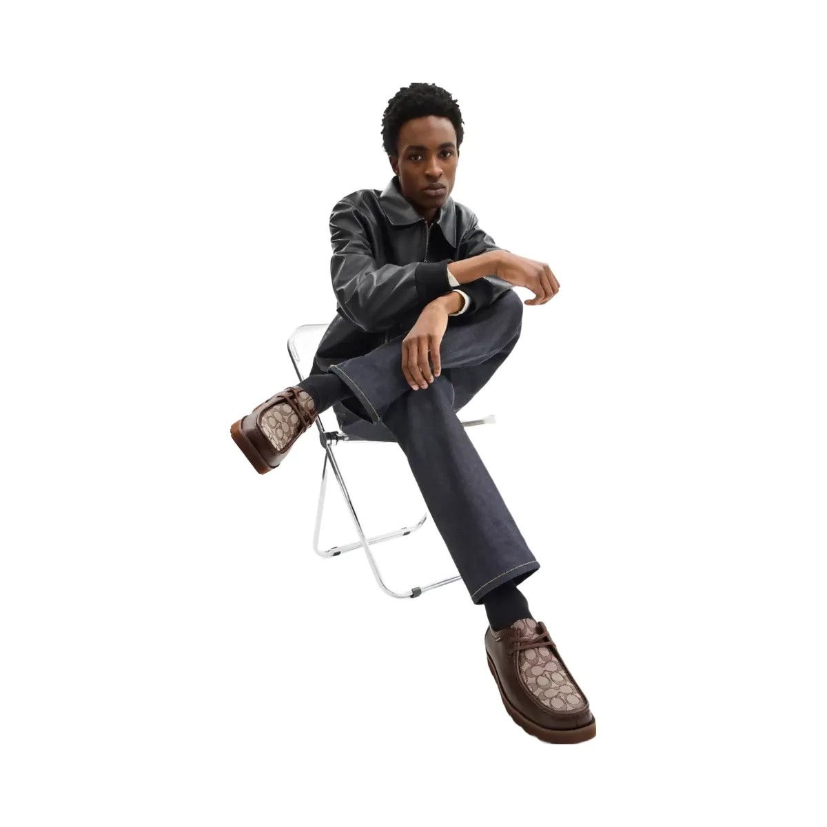 Coach Chukka Shoe With Signature Canvas in Oak Maple - HypeFly India View 5