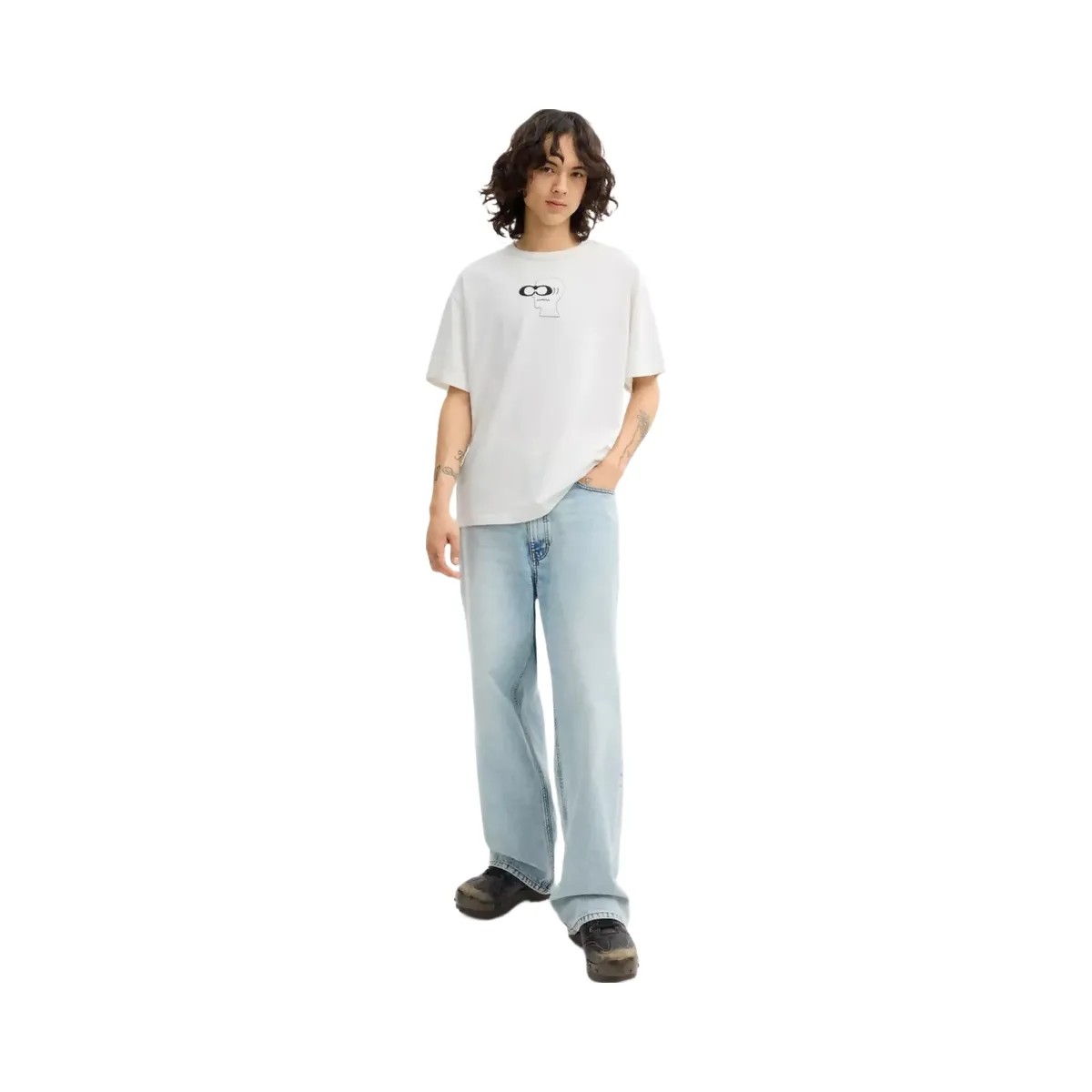 Coach x Brain Dead Head T-Shirt In Organic Cotton in White - HypeFly India View 2