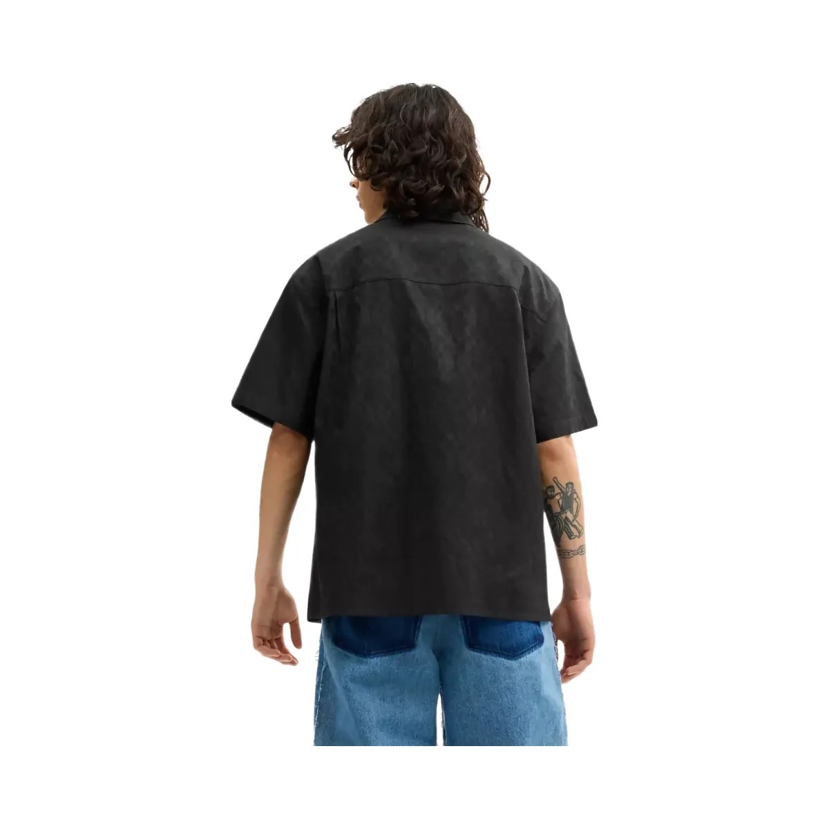 Coach x Brain Dead Signature Camp Shirt in Black - HypeFly India View 3