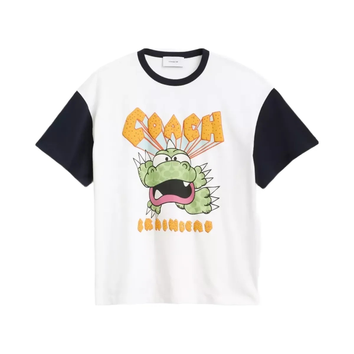 Coach x Brain Dead Zilly Dino T-Shirt in White - HypeFly India View 1