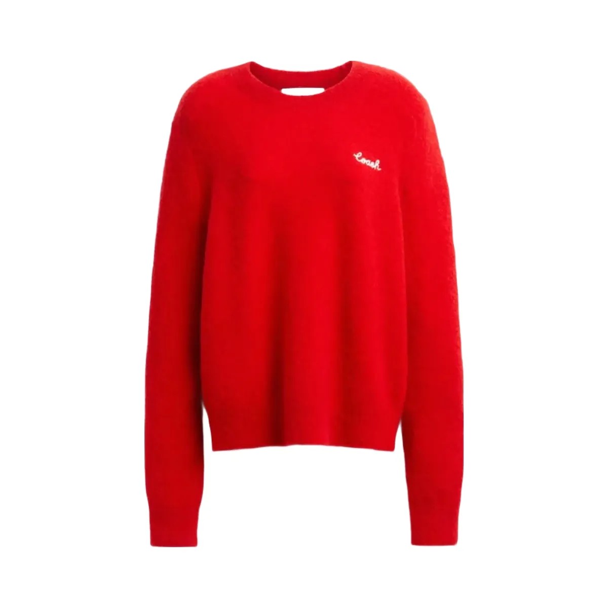 Coach Coach Embroidered Crewneck Sweater Red - HypeFly India View 1