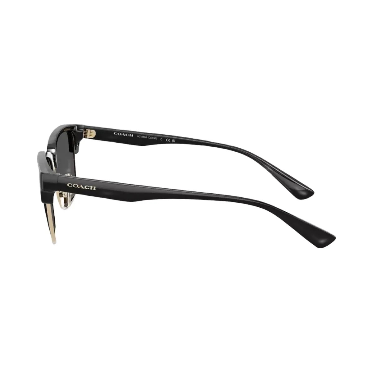 Coach Coach Square Sunglasses in Black - HypeFly India View 3