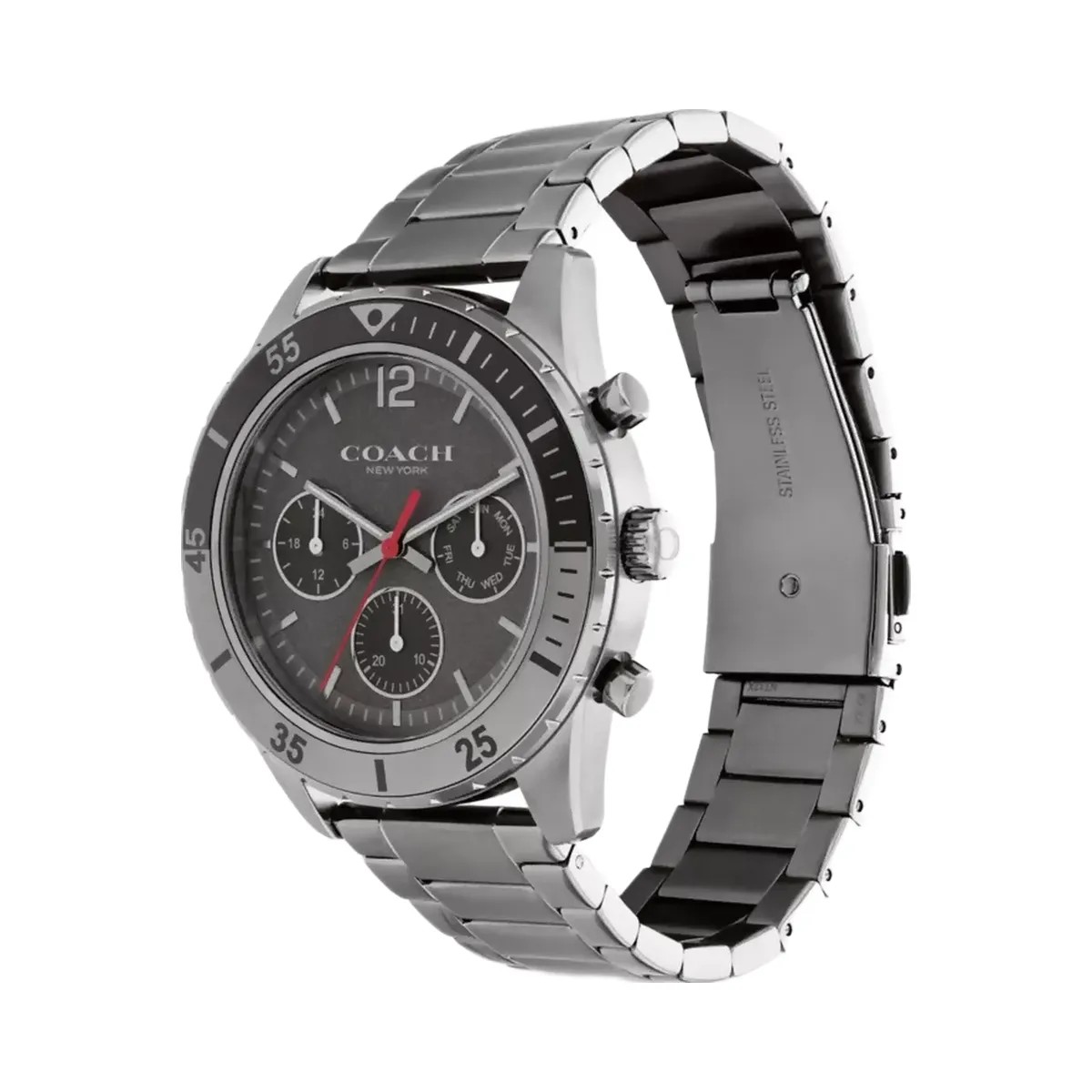 Coach Cole Watch, 44 Mm in Dark Grey - HypeFly India View 2