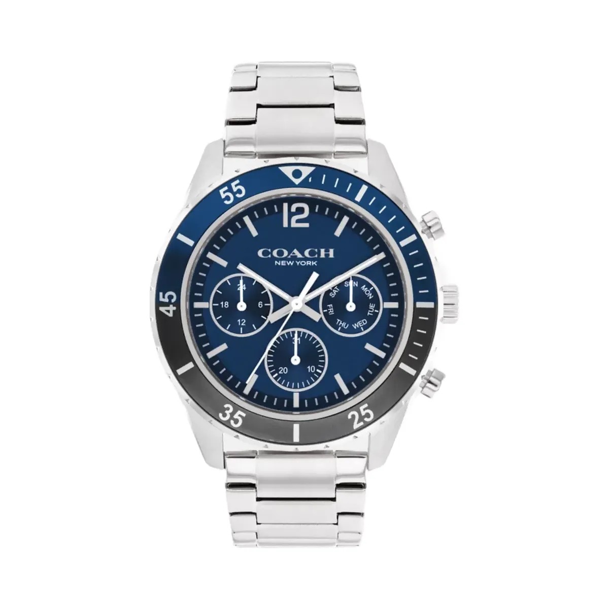 Coach Cole Watch, 44 Mm in Stainless Steel - HypeFly India View 1