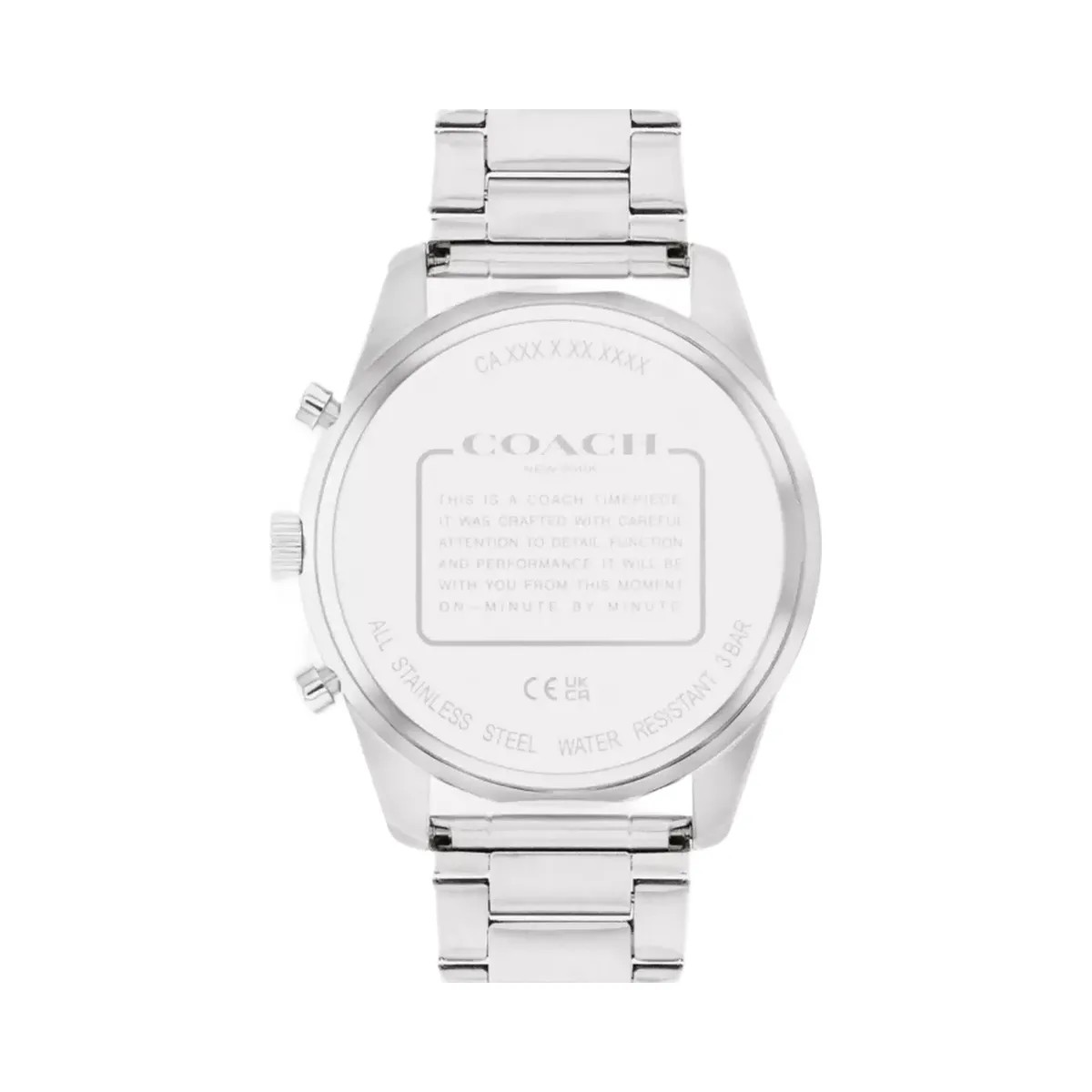 Coach Cole Watch, 44 Mm in Stainless Steel - HypeFly India View 3