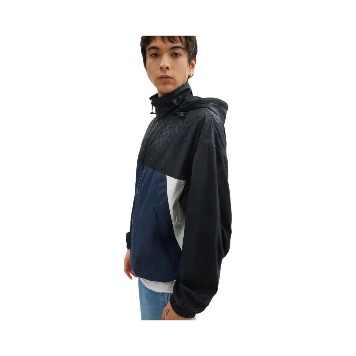 Coach Colorblock Windbreaker Navy Black - HypeFly India View 5