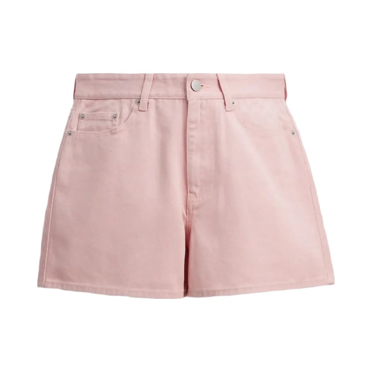 Coach Colorful Signature Denim Shorts Pink - HypeFly India View 1