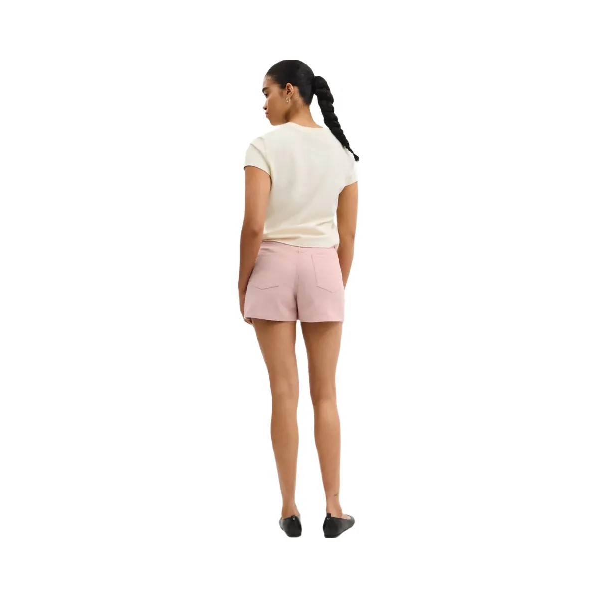 Coach Colorful Signature Denim Shorts Pink - HypeFly India View 3
