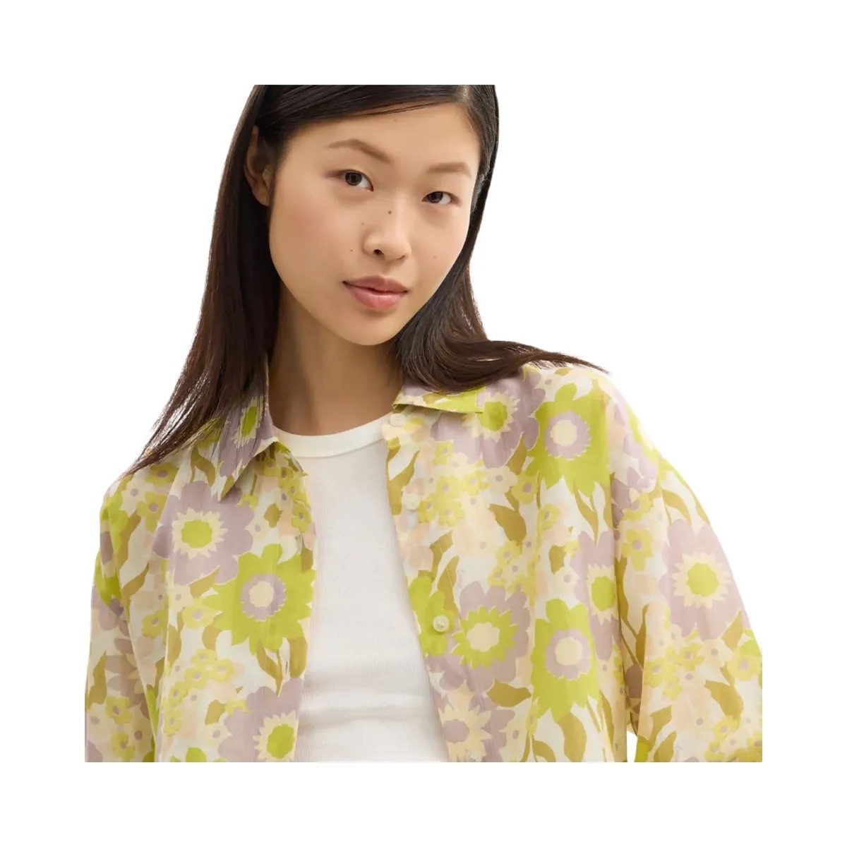 Coach Cotton Voile Shirt Yellow Floral - HypeFly India View 4