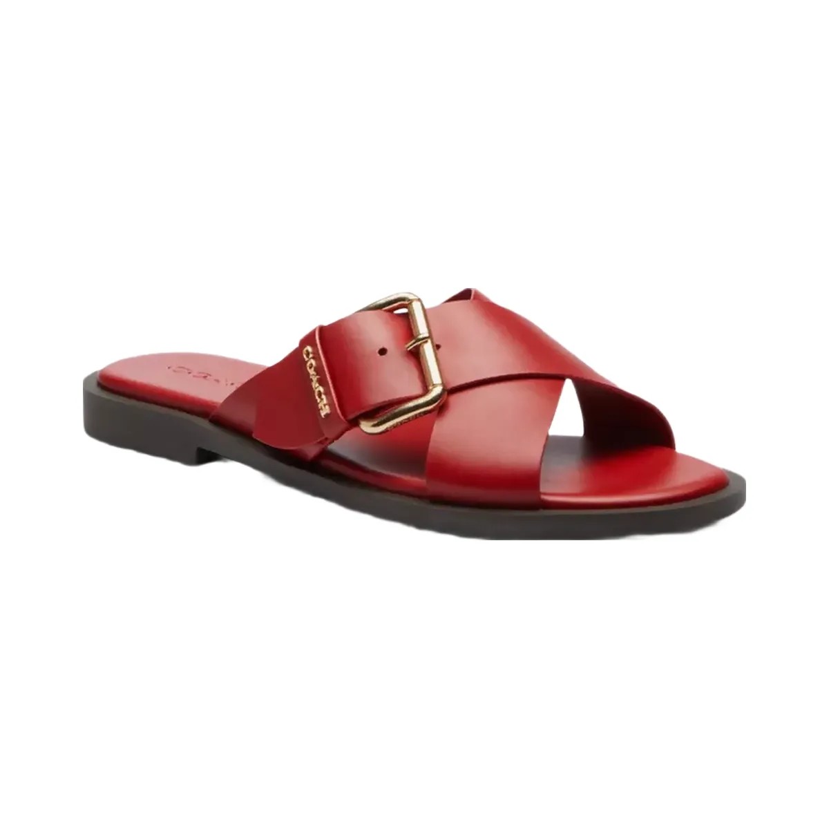 Coach Crisscross Buckle Sandal in Poppy - HypeFly India View 1