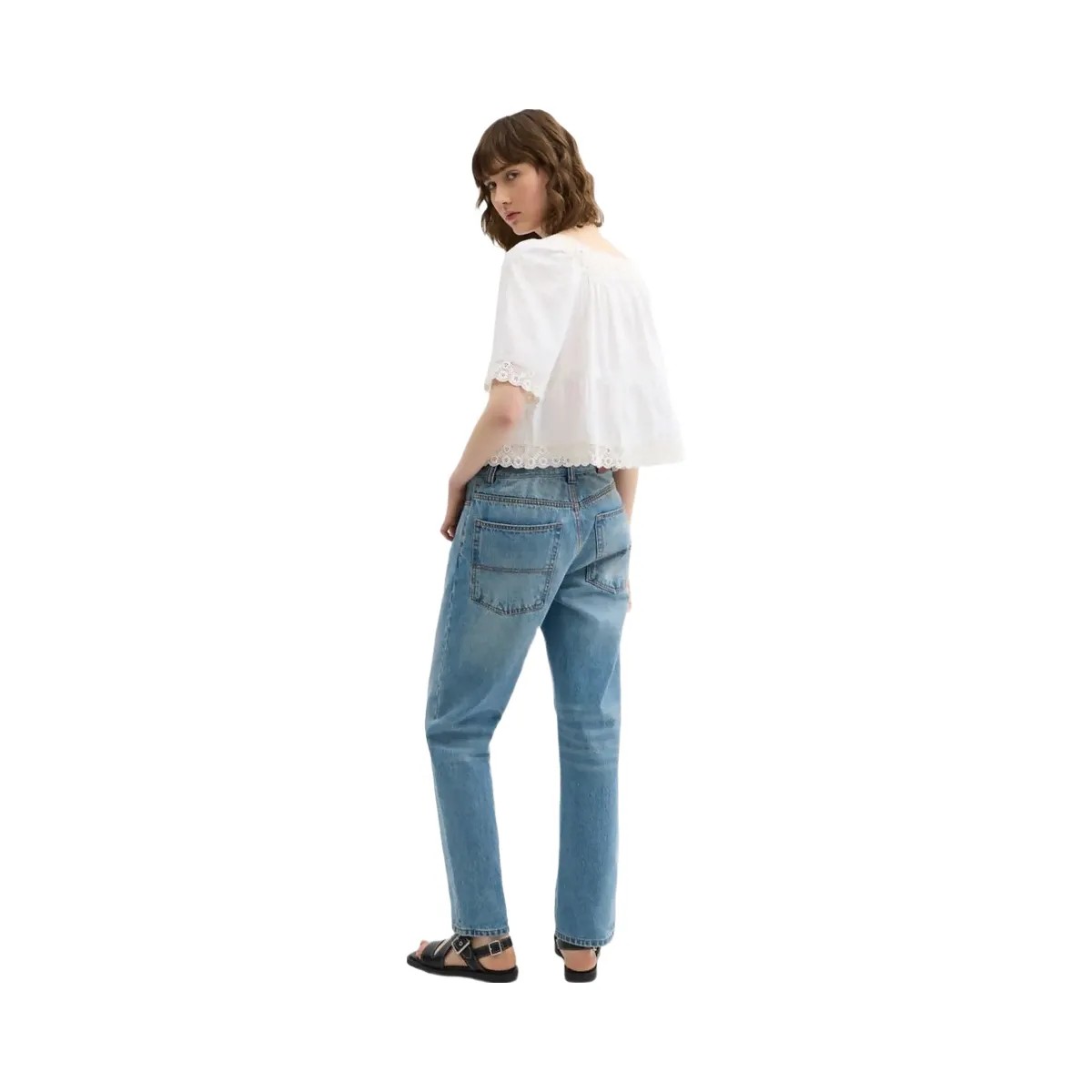 Coach Crochet Trim Top White - HypeFly India View 3