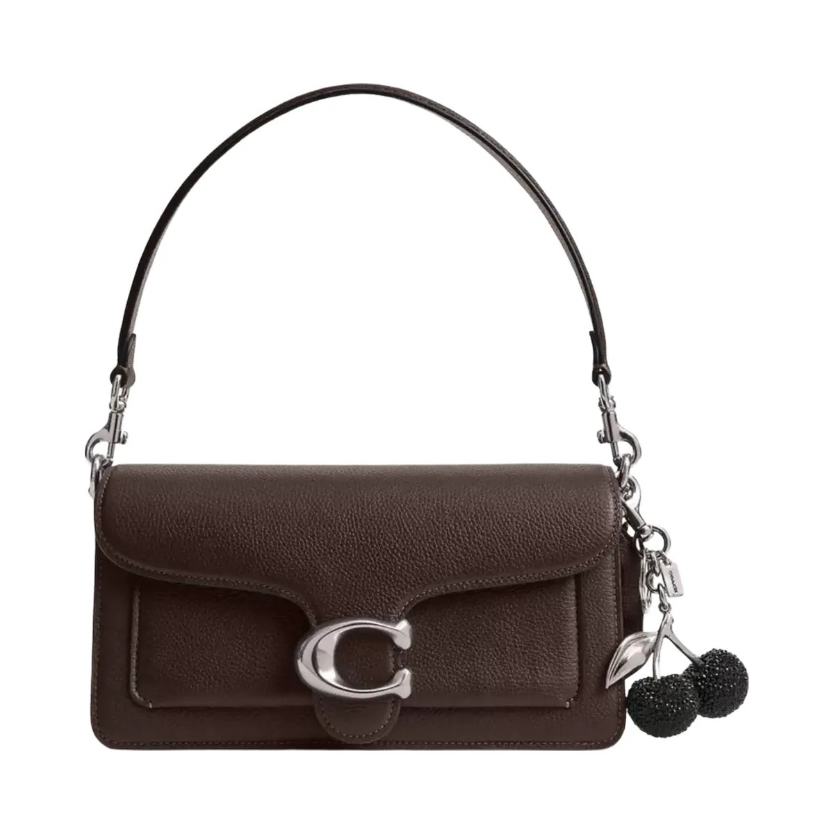 Coach Crystal Cherry Bag Charm in Silver Black - HypeFly India View 2