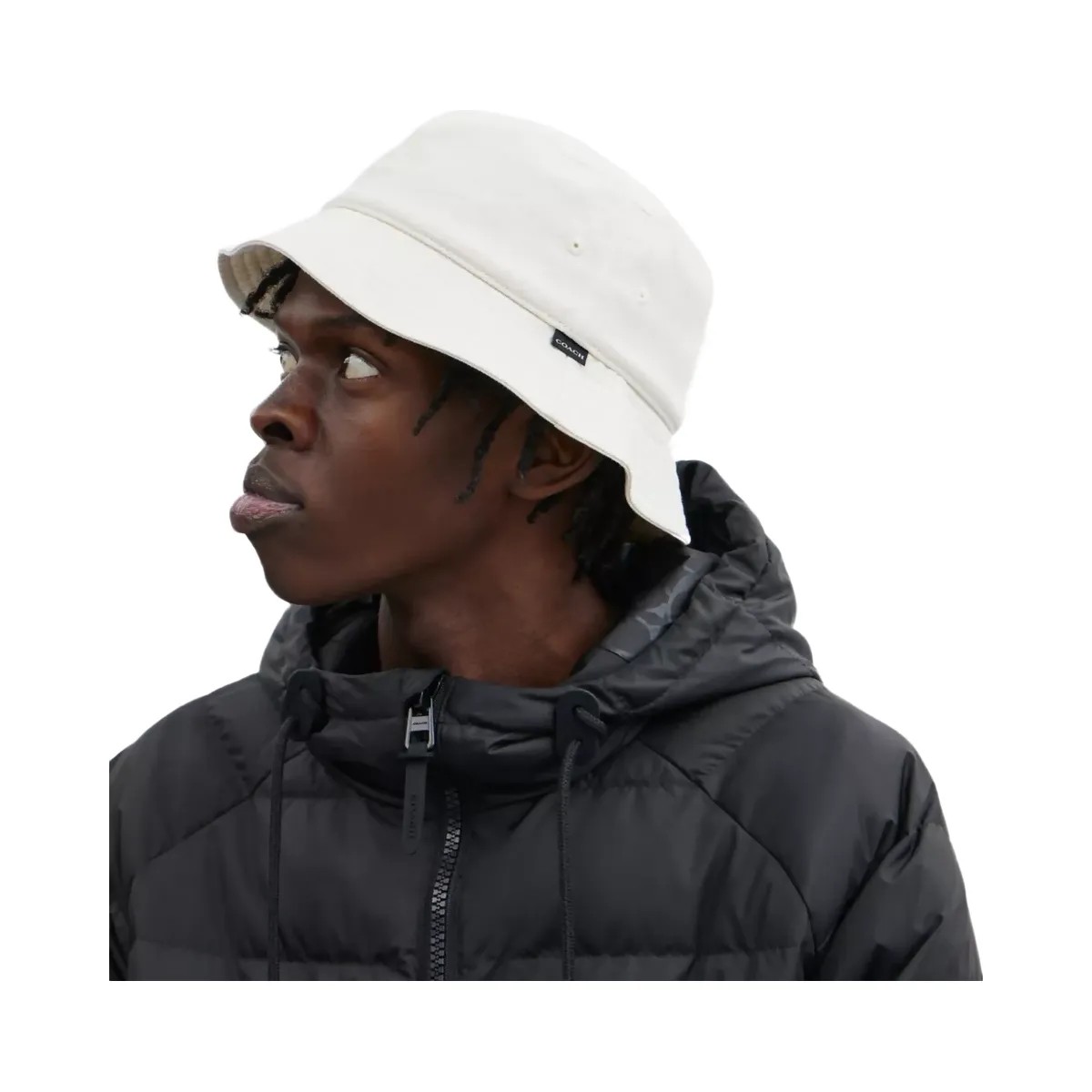 Coach Denim Bucket Hat in Chalk - HypeFly India View 2
