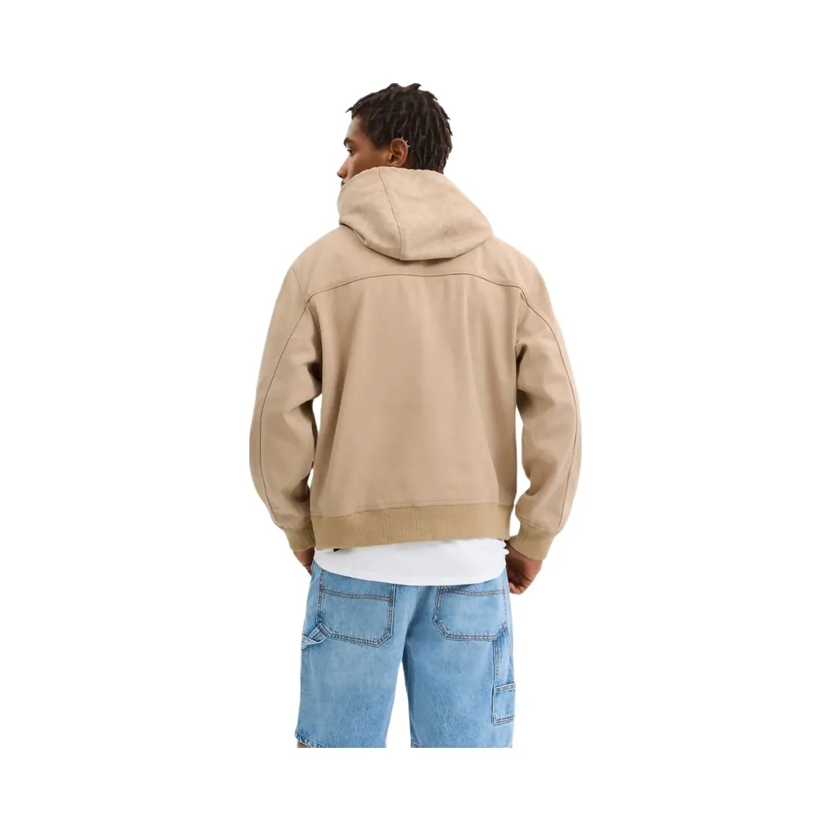 Coach Denim Hooded Zip Jacket Khaki - HypeFly India View 3
