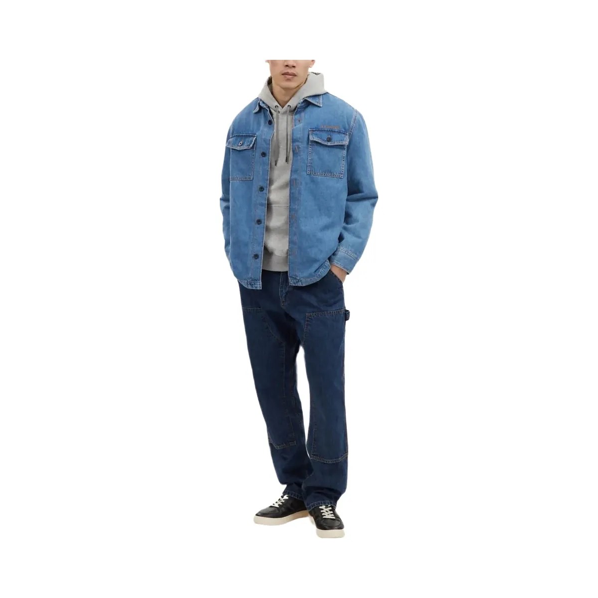 Coach Denim Overshirt Medium Indigo - HypeFly India View 3