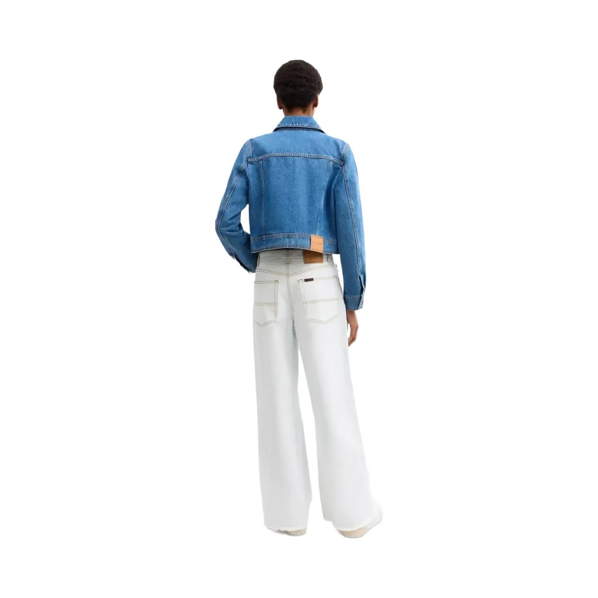 Coach Denim Workwear Pants In Organic Cotton in White - HypeFly India View 3