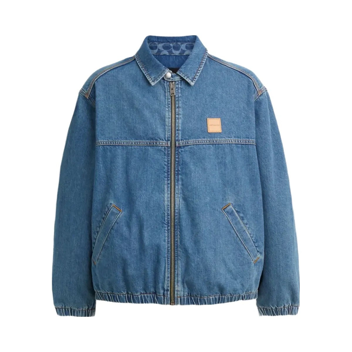Coach Denim Zip Jacket Western Wash - HypeFly India View 1