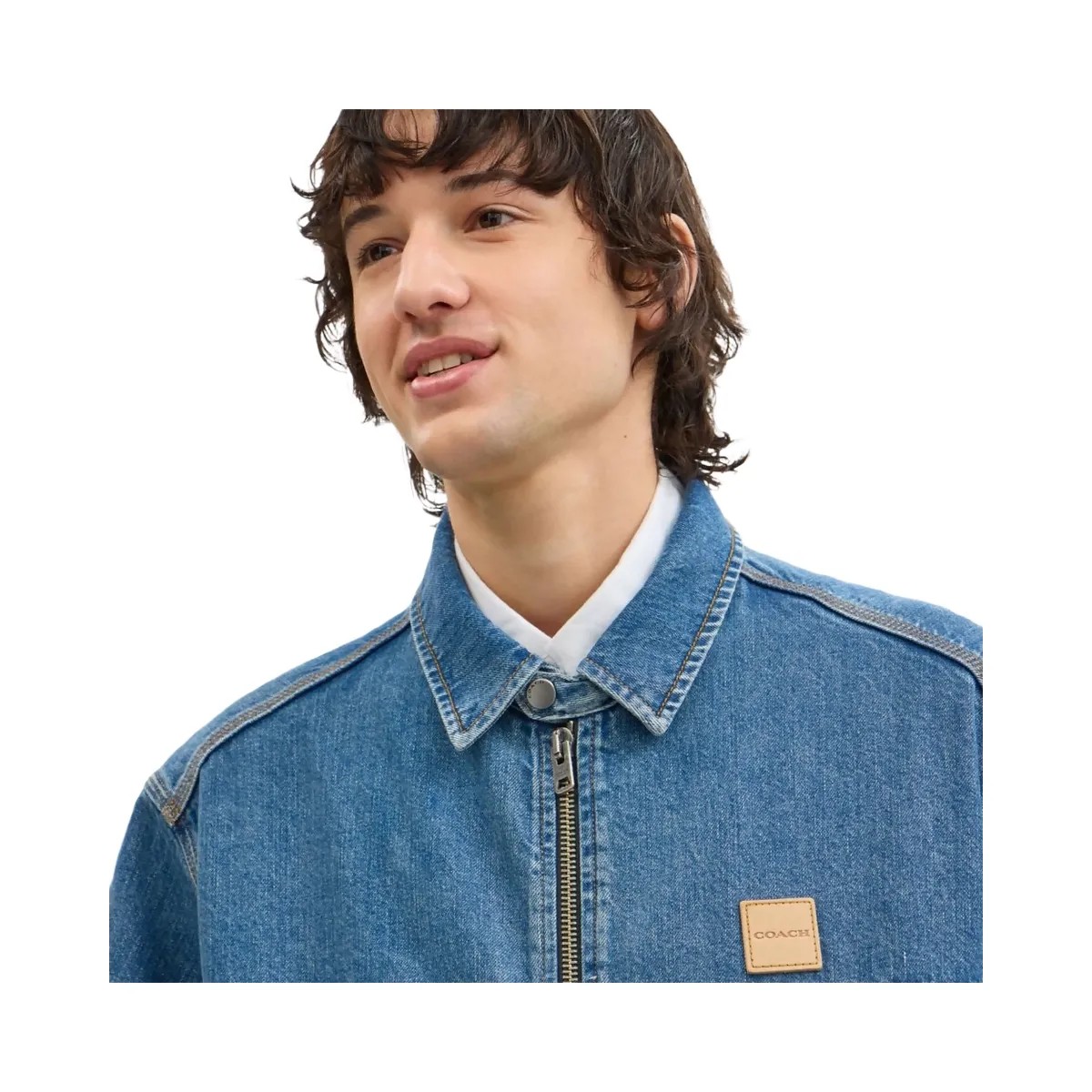 Coach Denim Zip Jacket Western Wash - HypeFly India View 4