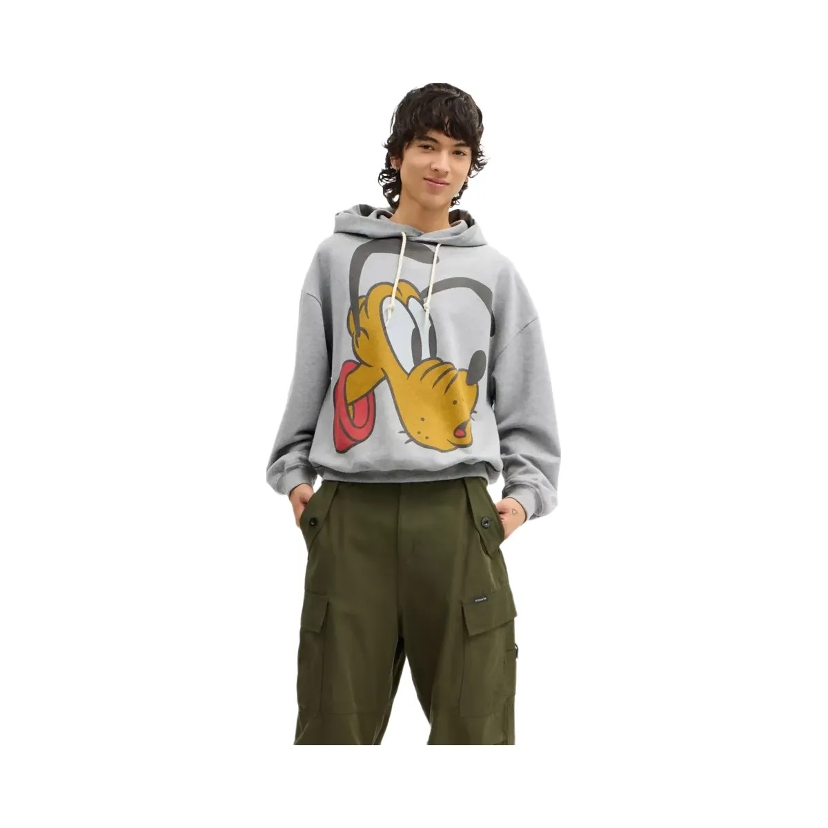 Coach Disney X Coach Pluto Hoodie in Heather Grey - HypeFly India View 2