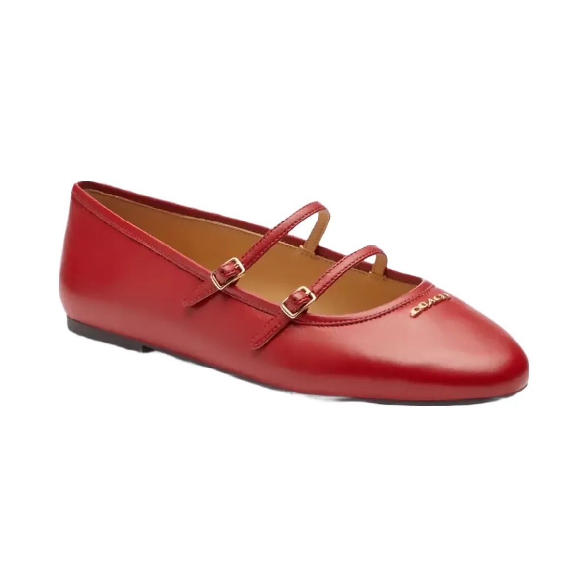 Coach Double Buckle Mary Jane in Poppy - HypeFly India View 1