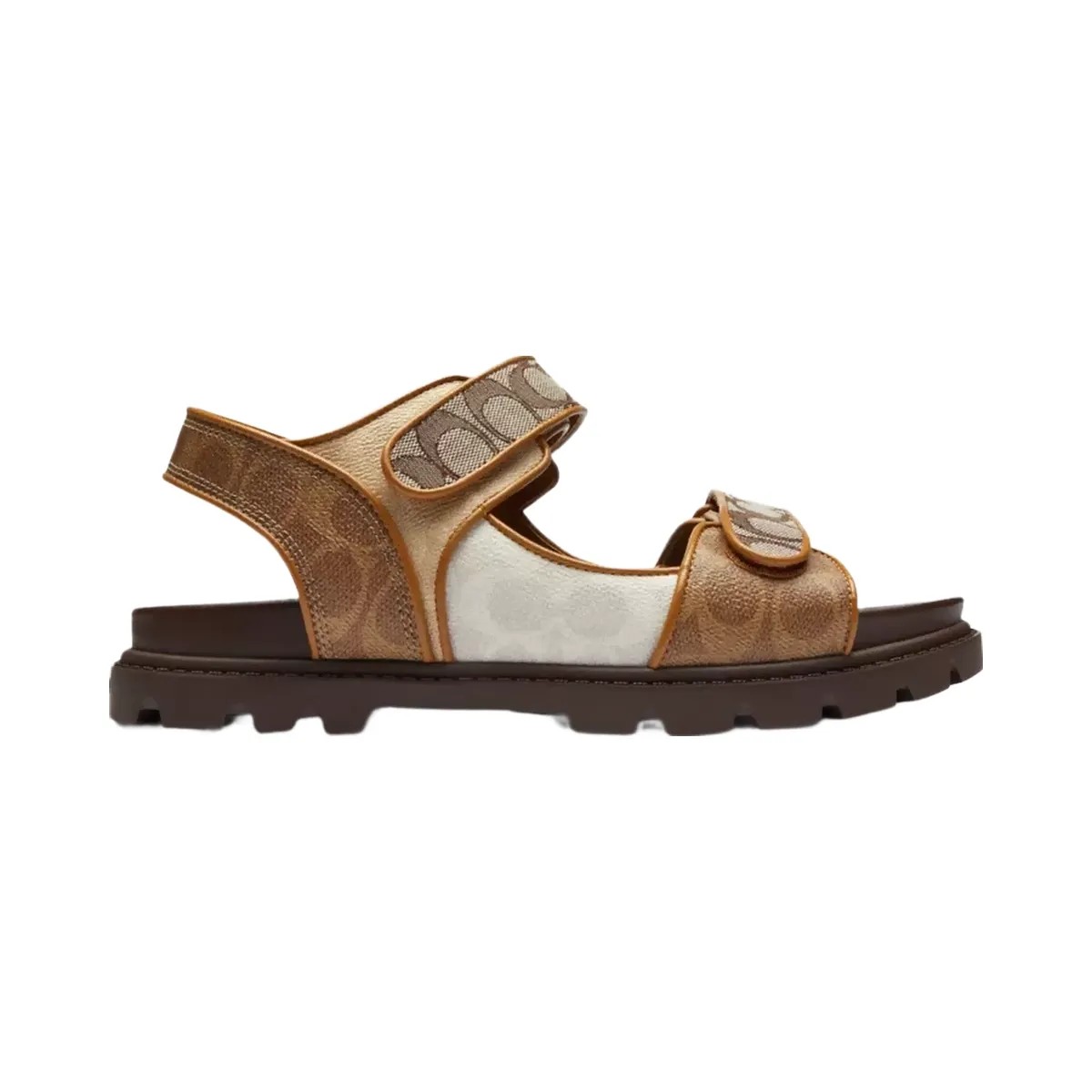 Coach Double Strap Sandal In Signature in Multi - HypeFly India View 2