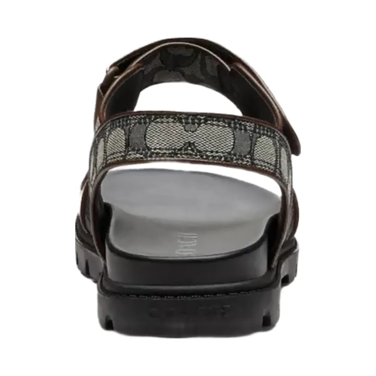 Coach Double Strap Sandal In Signature Jacquard in Deep Blue Multi - HypeFly India View 4