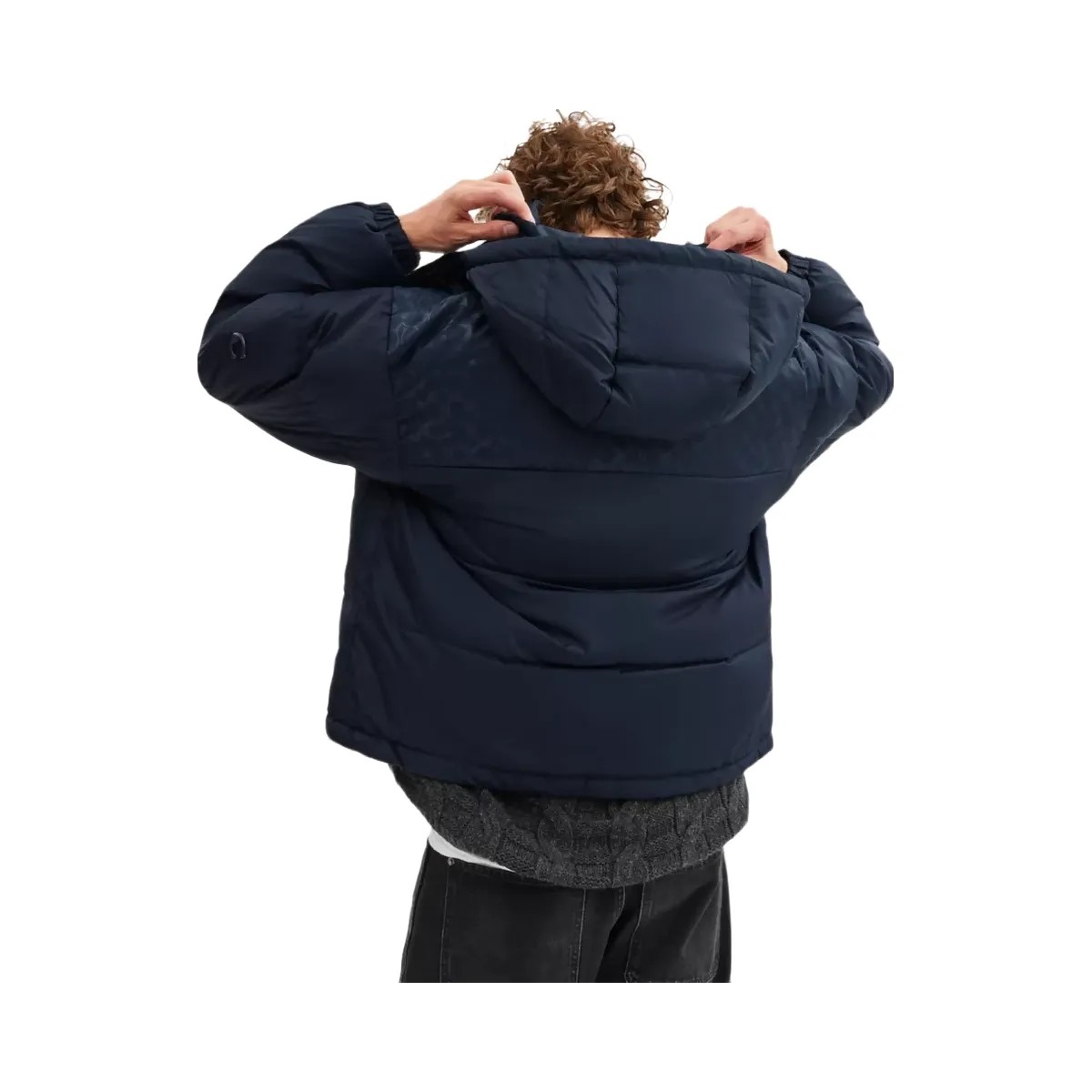 Coach Down Puffer Jacket In Recycled Polyester in Navy Blue - HypeFly India View 4