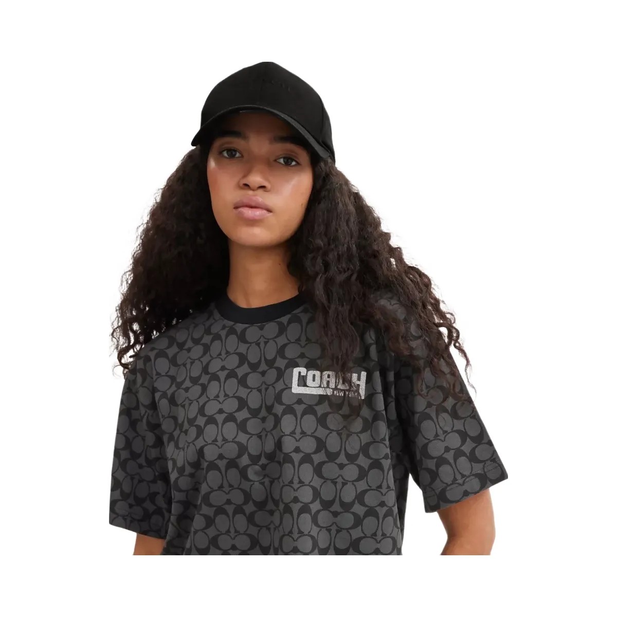 Coach Embroidered Baseball Hat in Black - HypeFly India View 2