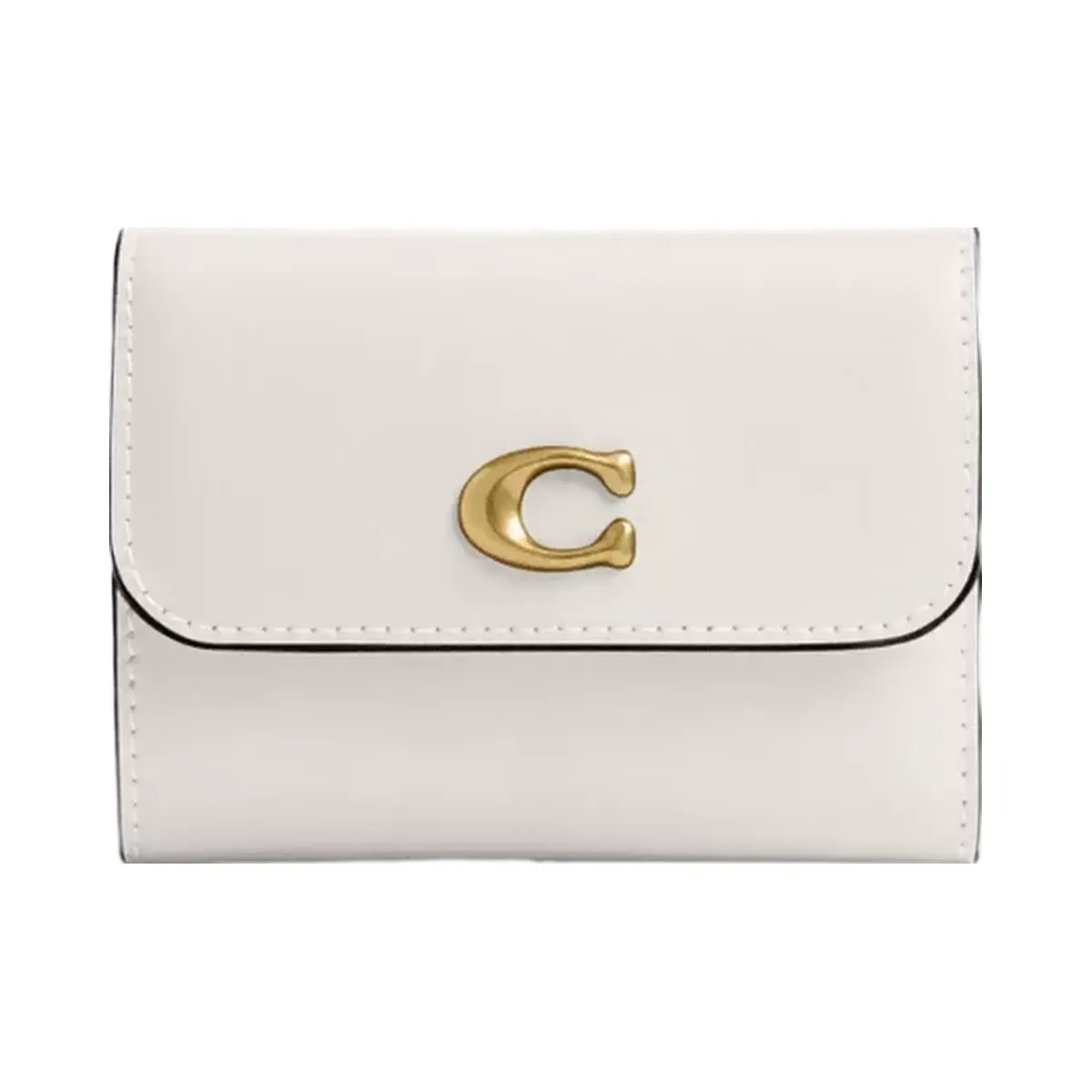 Coach Essential Card Holder Wallet in Brass Chalk - HypeFly India View 1