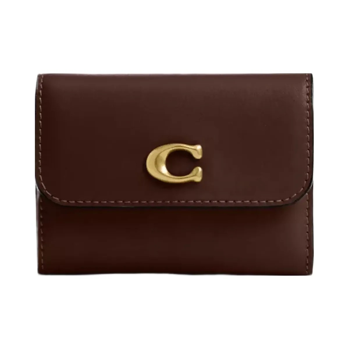 Coach Essential Card Holder Wallet in Brass Maple - HypeFly India View 1