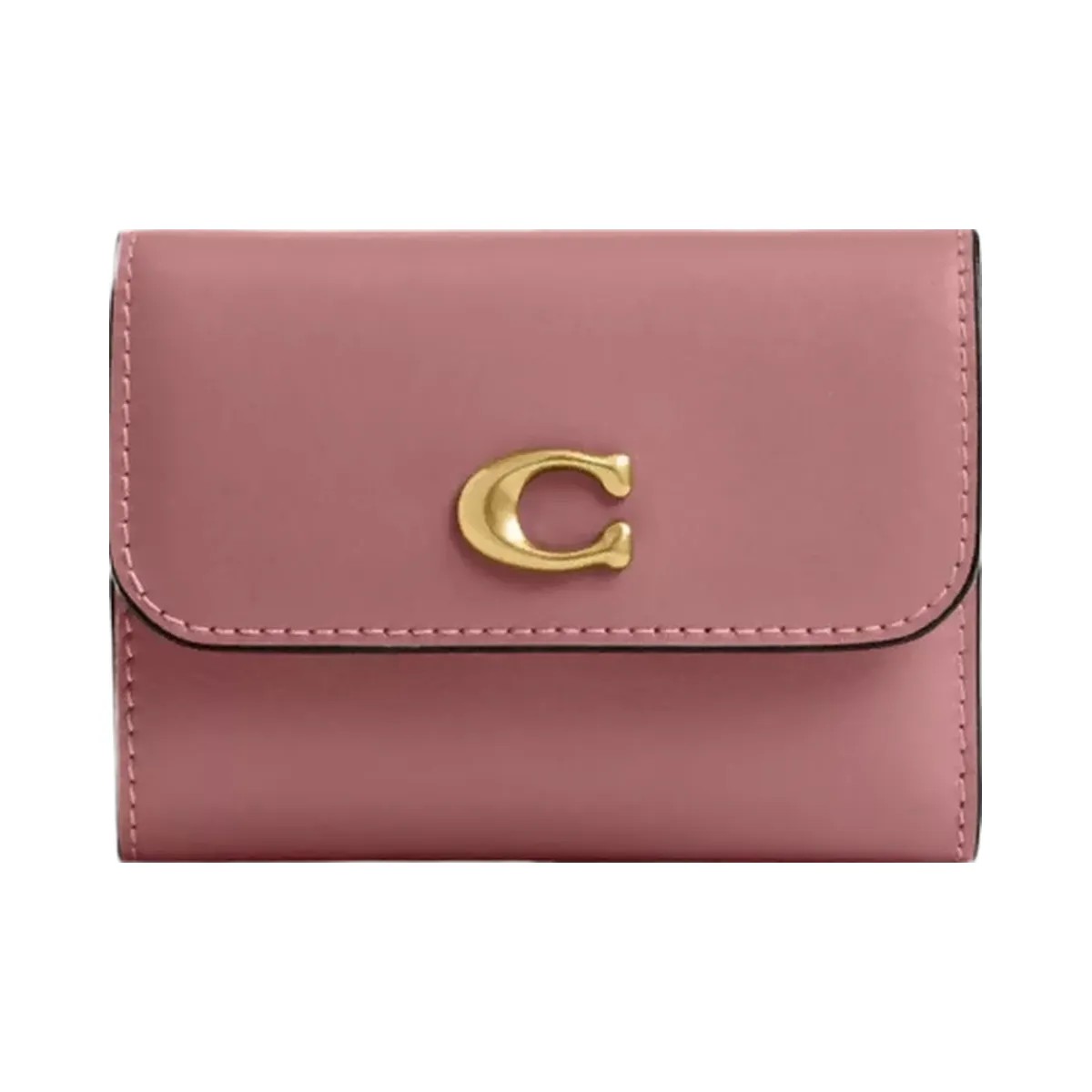 Coach Essential Card Holder Wallet in Brass Peony - HypeFly India View 1