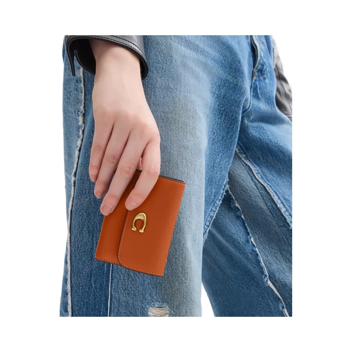 Coach Essential Card Holder Wallet in Brass Toffee - HypeFly India View 4