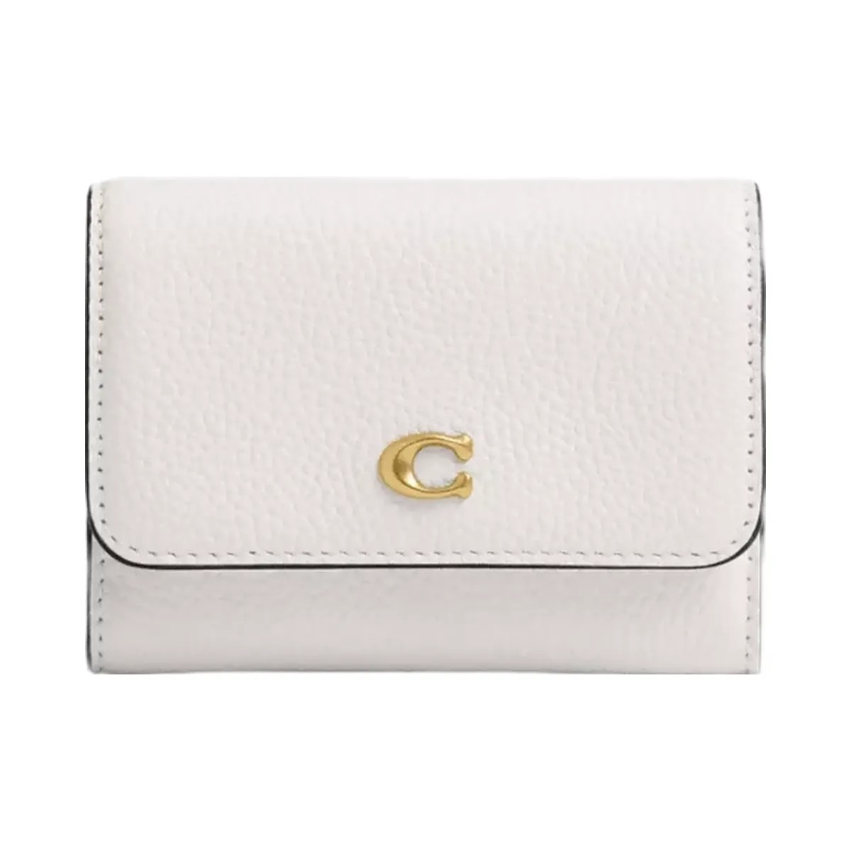 Coach Essential Flap Card Case in Brass Chalk - HypeFly India View 1