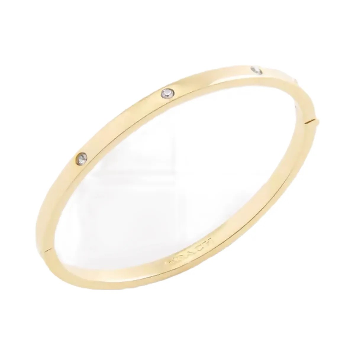 Coach Essential Hinged Bangle in Gold - HypeFly India View 2