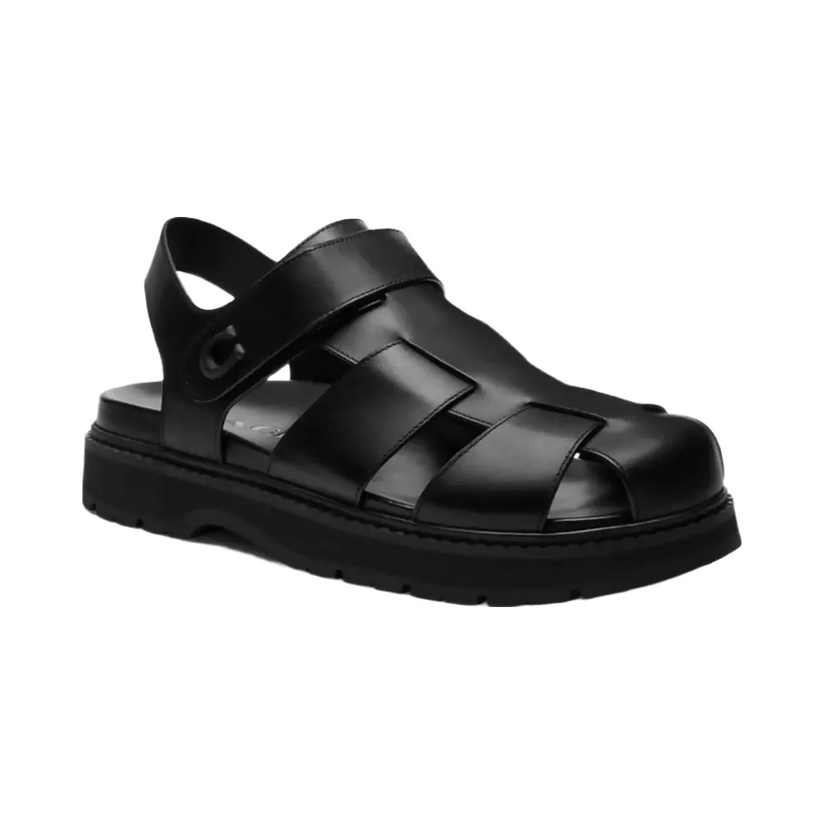 Coach Fisherman Sandal in Black - HypeFly India View 1