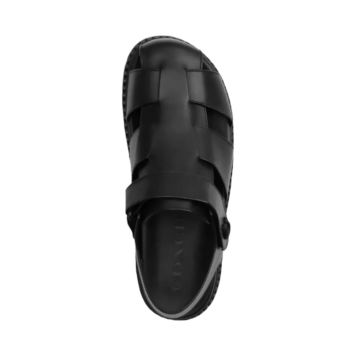 Coach Fisherman Sandal in Black - HypeFly India View 3