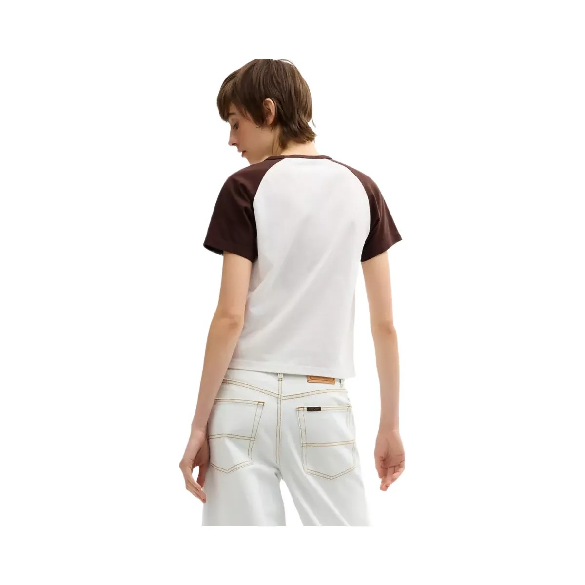 Coach Floppy Stuffie Raglan T-Shirt In Organic Cotton in Vintage Ivory - HypeFly India View 3