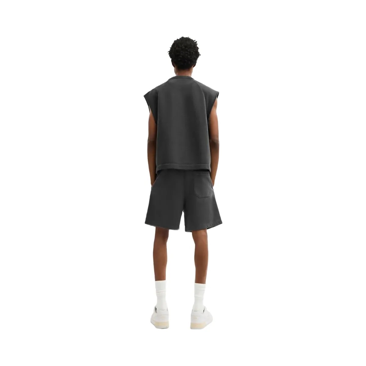 Coach Garment Dyed Pull On Shorts Black - HypeFly India View 3