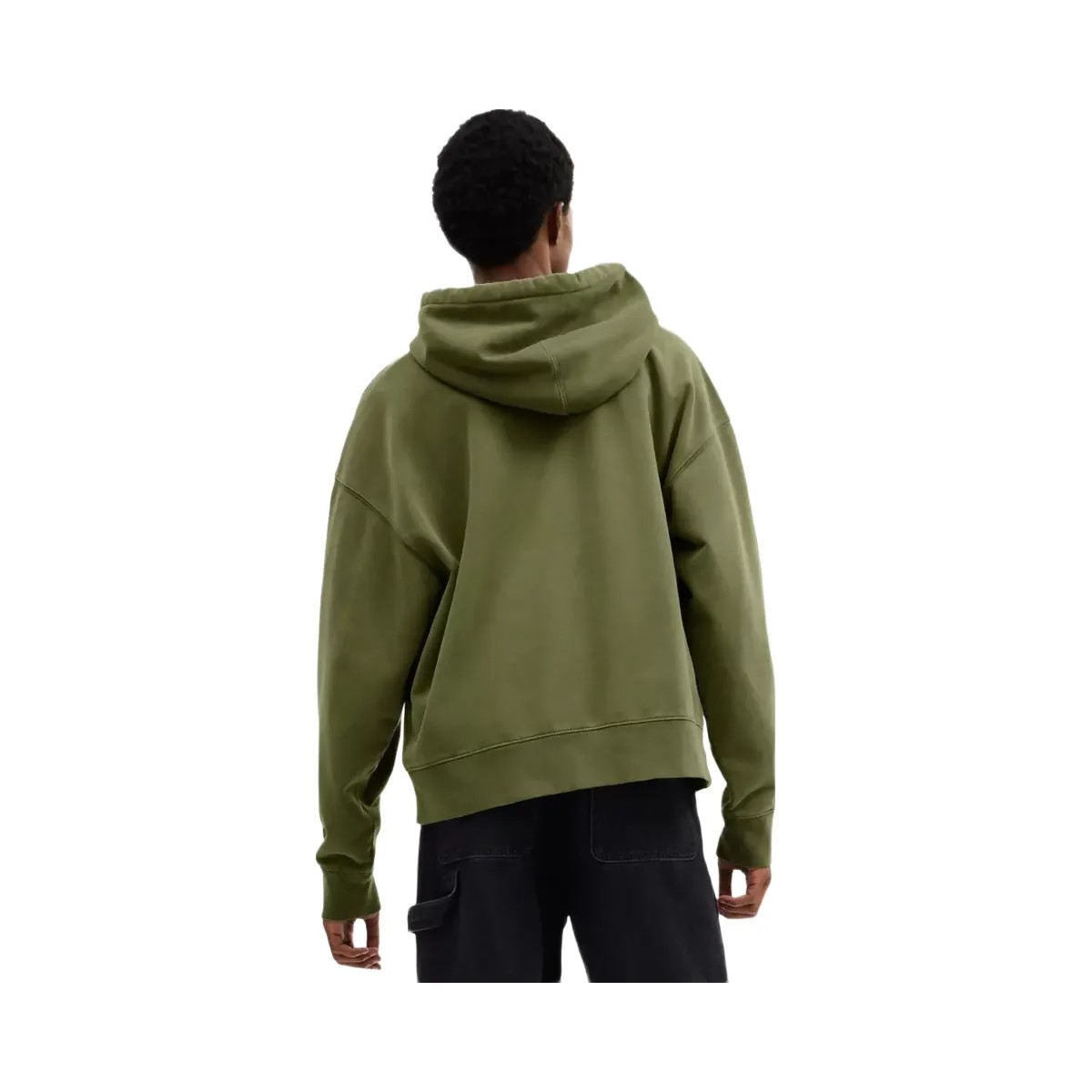 Coach Garment Dyed Spiral Hoodie in Green - HypeFly India View 3